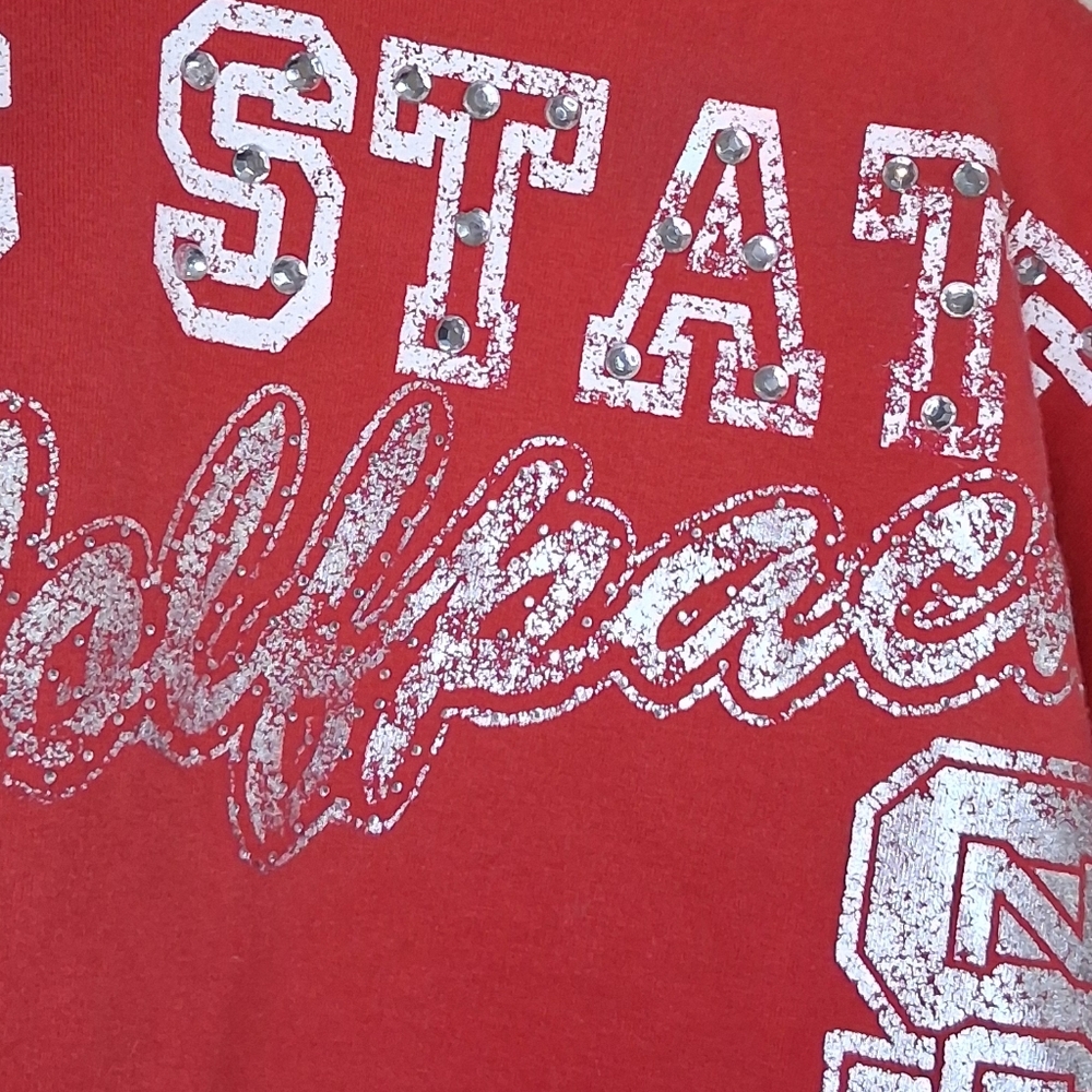 Campus Couture Red Zip-Up Jacket with NC State Wolfpack Logo Size L - Picture 8 of 8